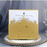 The Middle East Eid Mubarak Greeting Card Laser Cut Invitation Card